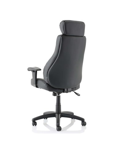 Dynamic Winsor Black Leather Office Chair With Headrest EX000213