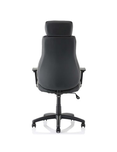 Dynamic Winsor Black Leather Office Chair With Headrest EX000213
