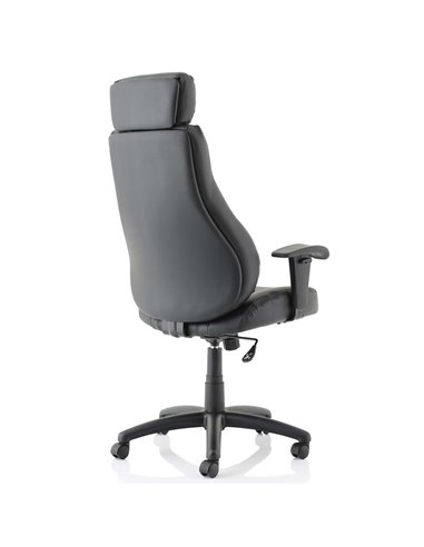 Dynamic Winsor Black Leather Office Chair With Headrest EX000213