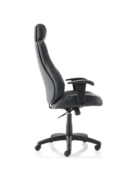 Dynamic Winsor Black Leather Office Chair With Headrest EX000213 - pic 81253 | FastDaddyshop