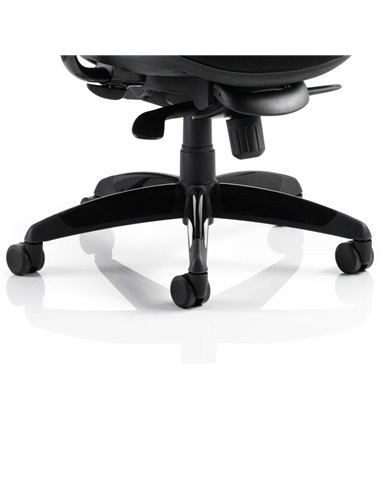 Dynamic Stealth Shadow Ergo Posture Heavy Duty Office Chair Black Airmesh Seat KC0158