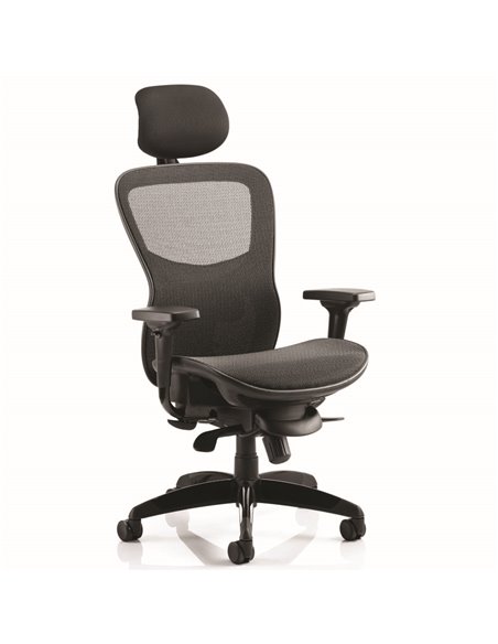 Dynamic Stealth Shadow Ergo Posture Heavy Duty Office Chair Black Mesh Seat KC0159 - pic 81260 | FastDaddyshop