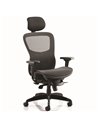 Dynamic Stealth Shadow Ergo Posture Heavy Duty Office Chair Black Mesh Seat KC0159
