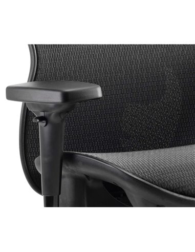 Dynamic Stealth Shadow Ergo Posture Heavy Duty Office Chair Black Mesh Seat KC0159
