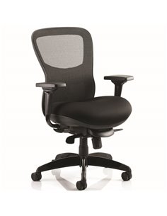 Dynamic Stealth Shadow Ergo Posture Heavy Duty Office Chair Black Airmesh Seat PO000019