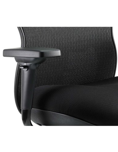 Dynamic Stealth Shadow Ergo Posture Heavy Duty Office Chair Black Airmesh Seat PO000019