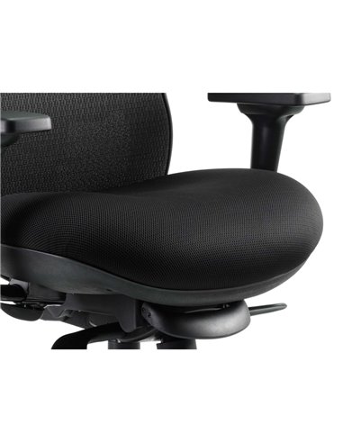 Dynamic Stealth Shadow Ergo Posture Heavy Duty Office Chair Black Airmesh Seat PO000019
