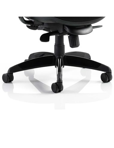 Dynamic Stealth Shadow Ergo Posture Heavy Duty Office Chair Black Airmesh Seat PO000019