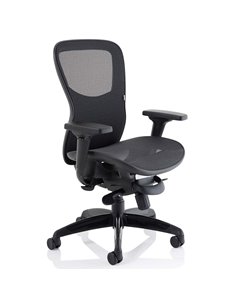 Dynamic Stealth Shadow Ergo Posture Heavy Duty Office Chair Black Mesh Seat And Back PO000021