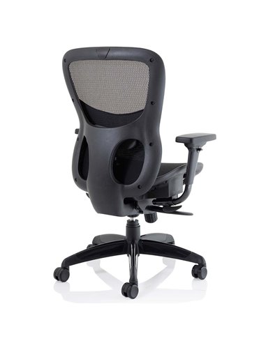 Dynamic Stealth Shadow Ergo Posture Heavy Duty Office Chair Black Mesh Seat And Back PO000021