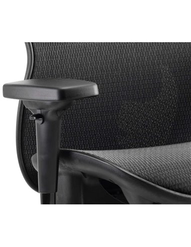 Dynamic Stealth Shadow Ergo Posture Heavy Duty Office Chair Black Mesh Seat And Back PO000021