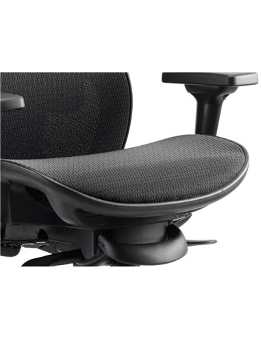 Dynamic Stealth Shadow Ergo Posture Heavy Duty Office Chair Black Mesh Seat And Back PO000021