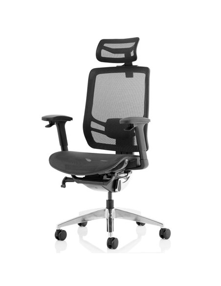 Dynamic Ergo Click Posture Office Chair Black Mesh Seat Black Mesh Back with Headrest KC0297 - pic 81284 | FastDaddyshop