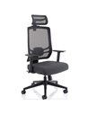 Dynamic Ergo Twist Office Chair Black Fabric Seat Mesh Back with Headrest KC0298