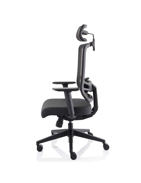 Dynamic Ergo Twist Office Chair Black Fabric Seat Mesh Back with Headrest KC0298 - pic 81293 | FastDaddyshop