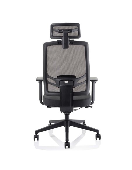 Dynamic Ergo Twist Office Chair Black Fabric Seat Mesh Back with Headrest KC0298 - pic 81295 | FastDaddyshop