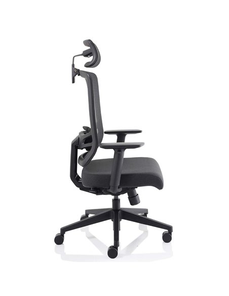 Dynamic Ergo Twist Office Chair Black Fabric Seat Mesh Back with Headrest KC0298 - pic 81297 | FastDaddyshop