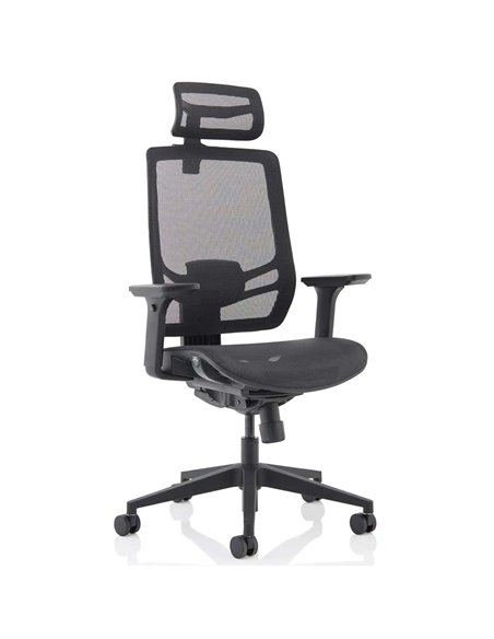 Dynamic Ergo Twist Office Chair Black Mesh Seat Mesh Back with Headrest KC0299 - pic 81299 | FastDaddyshop