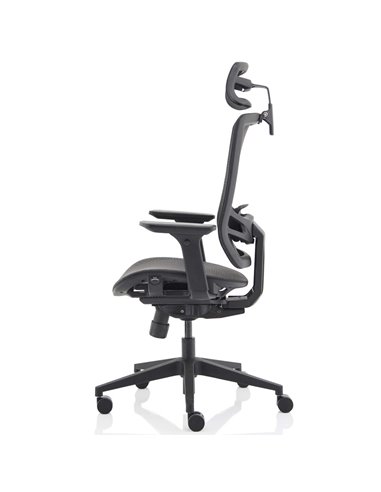 Dynamic Ergo Twist Office Chair Black Mesh Seat Mesh Back with Headrest KC0299