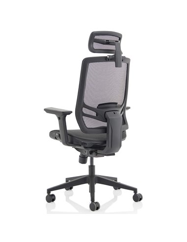 Dynamic Ergo Twist Office Chair Black Mesh Seat Mesh Back with Headrest KC0299