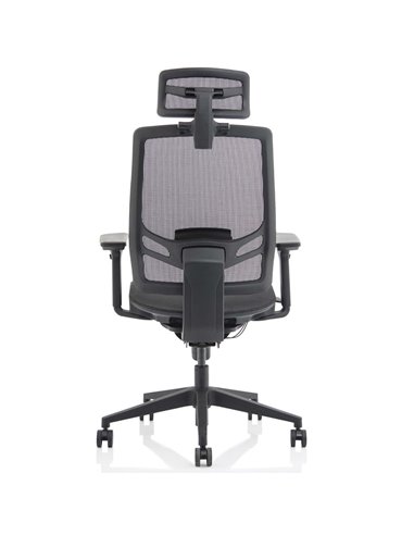 Dynamic Ergo Twist Office Chair Black Mesh Seat Mesh Back with Headrest KC0299