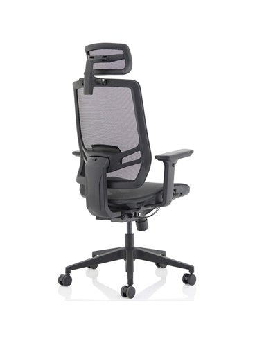 Dynamic Ergo Twist Office Chair Black Mesh Seat Mesh Back with Headrest KC0299