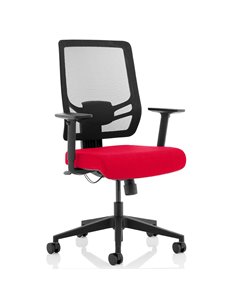 Dynamic Ergo Twist Office Chair Bespoke Fabric Seat Bergamot Cherry Mesh Back KCUP1892