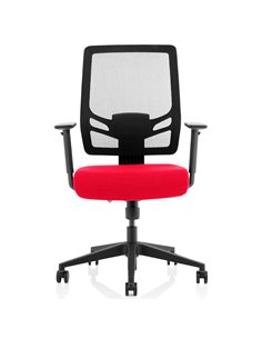 Dynamic Ergo Twist Office Chair Bespoke Fabric Seat Bergamot Cherry Mesh Back KCUP1892 2