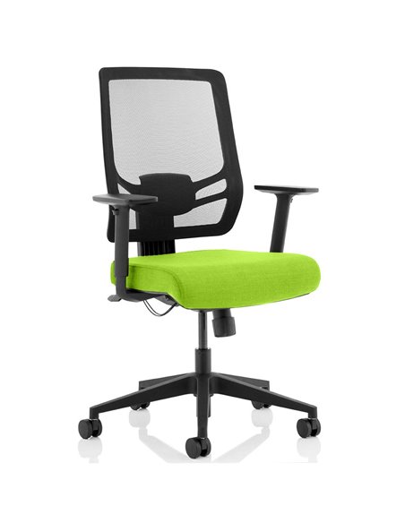 Dynamic Ergo Twist Office Chair Bespoke Fabric Seat Myrrh Green Mesh Back KCUP1893 - pic 81329 | FastDaddyshop
