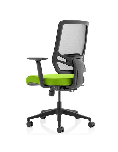 Dynamic Ergo Twist Office Chair Bespoke Fabric Seat Myrrh Green Mesh Back KCUP1893 - pic 81332 | FastDaddyshop