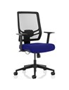 Dynamic Ergo Twist Office Chair Bespoke Fabric Seat Stevia Blue Mesh Back KCUP1894