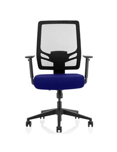 Dynamic Ergo Twist Office Chair Bespoke Fabric Seat Stevia Blue Mesh Back KCUP1894 2