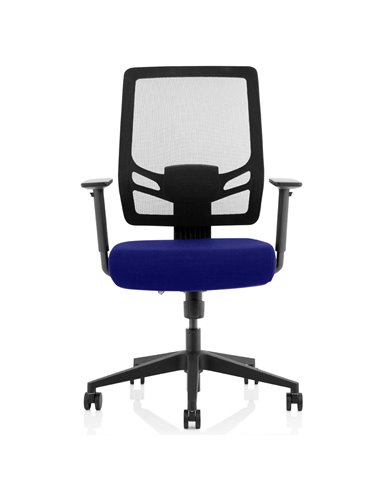Dynamic Ergo Twist Office Chair Bespoke Fabric Seat Stevia Blue Mesh Back KCUP1894