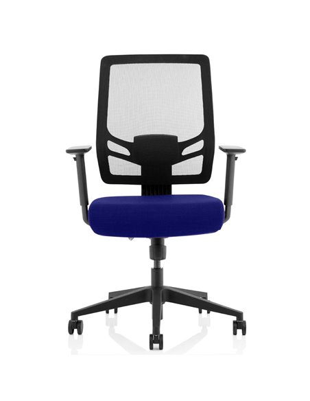 Dynamic Ergo Twist Office Chair Bespoke Fabric Seat Stevia Blue Mesh Back KCUP1894 - pic 81335 | FastDaddyshop