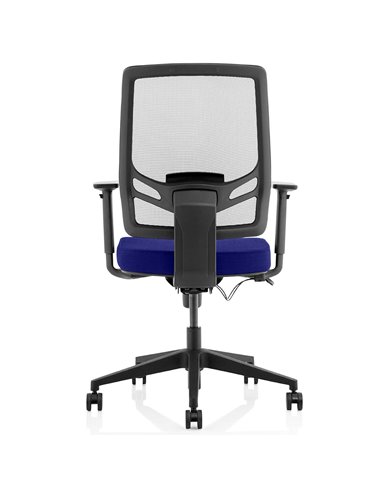 Dynamic Ergo Twist Office Chair Bespoke Fabric Seat Stevia Blue Mesh Back KCUP1894
