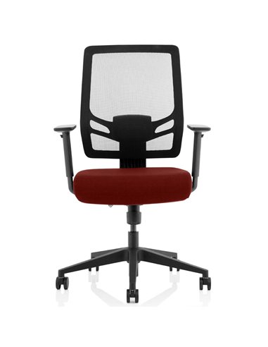 Dynamic Ergo Twist Office Chair Bespoke Fabric Seat Ginseng Chilli Mesh Back KCUP1897