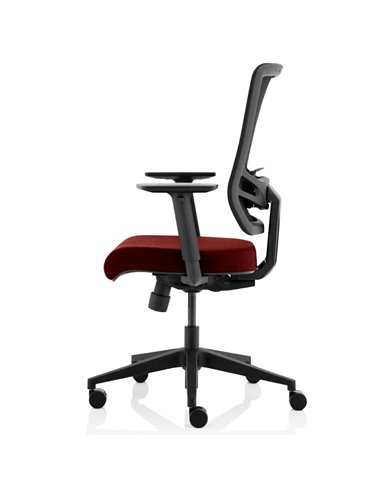 Dynamic Ergo Twist Office Chair Bespoke Fabric Seat Ginseng Chilli Mesh Back KCUP1897