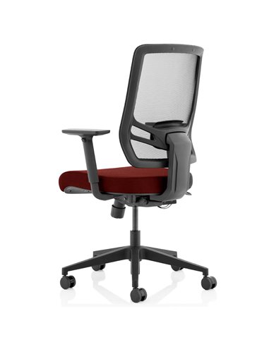 Dynamic Ergo Twist Office Chair Bespoke Fabric Seat Ginseng Chilli Mesh Back KCUP1897
