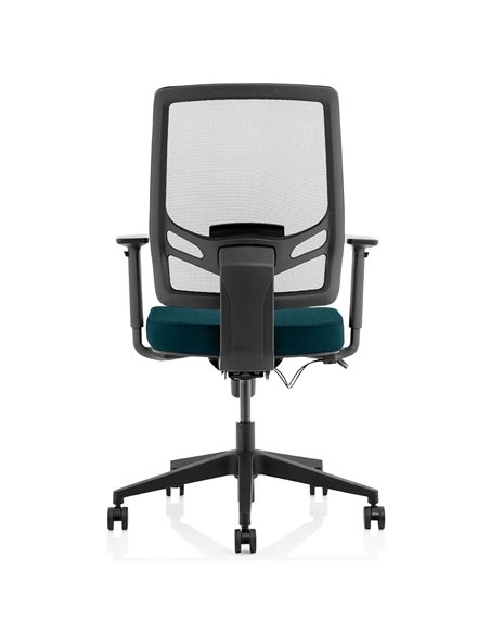 Dynamic Ergo Twist Office Chair Bespoke Fabric Seat Maringa Teal Mesh Back KCUP1898 - pic 81358 | FastDaddyshop