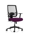 Dynamic Ergo Twist Office Chair Bespoke Fabric Seat Tansy Purple Mesh Back KCUP1899