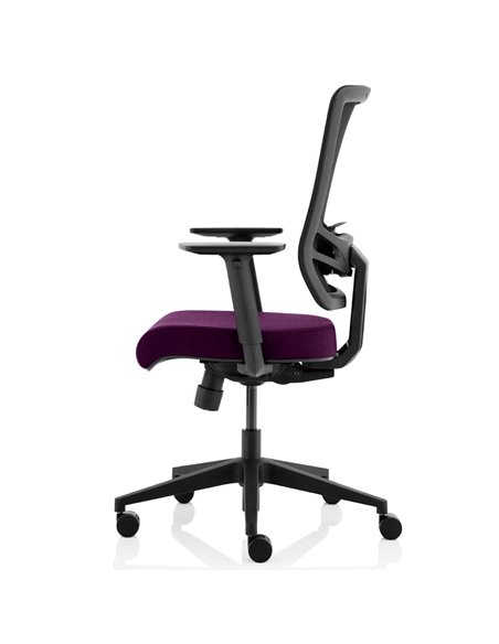 Dynamic Ergo Twist Office Chair Bespoke Fabric Seat Tansy Purple Mesh Back KCUP1899 - pic 81361 | FastDaddyshop