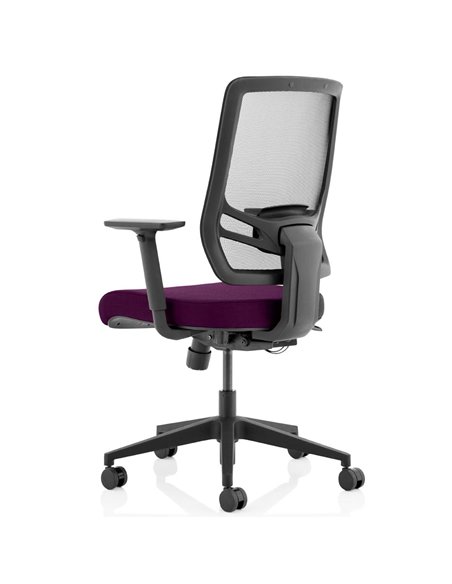 Dynamic Ergo Twist Office Chair Bespoke Fabric Seat Tansy Purple Mesh Back KCUP1899 - pic 81362 | FastDaddyshop
