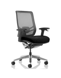 Dynamic Ergo Click Posture Office Chair Black Fabric Seat Black Mesh Back OP000250