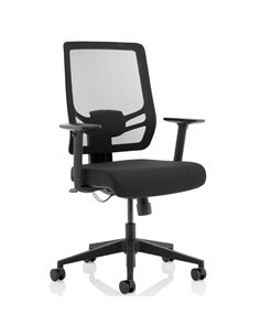 Dynamic Ergo Twist Office Chair Black Fabric Seat Mesh Back OP000252
