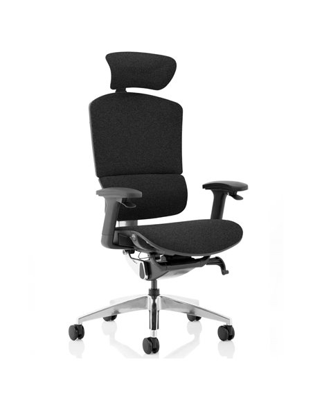Dynamic Ergo Click Posture Office Chair Plus Black FabriMesh With Headrest PO000062 - pic 81462 | FastDaddyshop