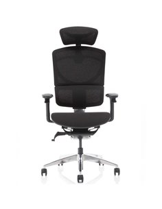 Dynamic Ergo Click Posture Office Chair Plus Black FabriMesh With Headrest PO000062 2