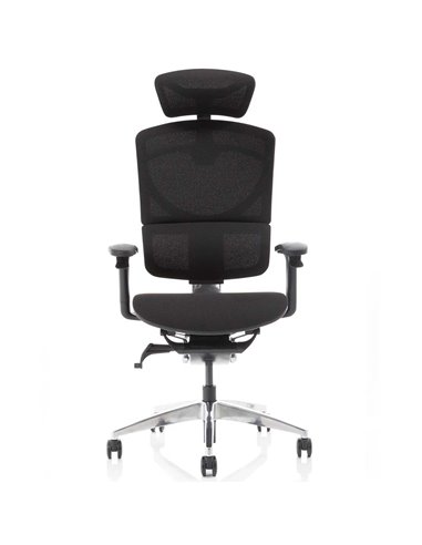Dynamic Ergo Click Posture Office Chair Plus Black FabriMesh With Headrest PO000062