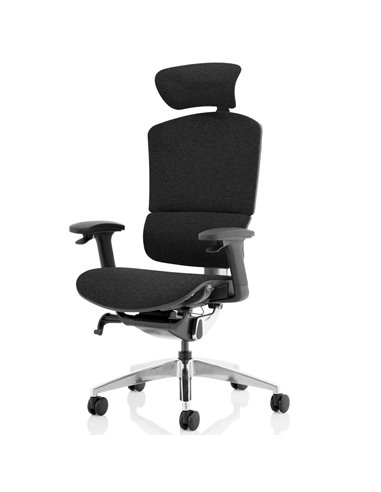 Dynamic Ergo Click Posture Office Chair Plus Black FabriMesh With Headrest PO000062