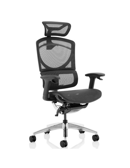 Dynamic Ergo Click Posture Office Chair Plus Black Mesh with Headrest PO000063 - pic 81466 | FastDaddyshop