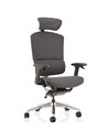 Dynamic Ergo Click Posture Office Chair Plus Grey Fabrimesh with Headrest PO000064